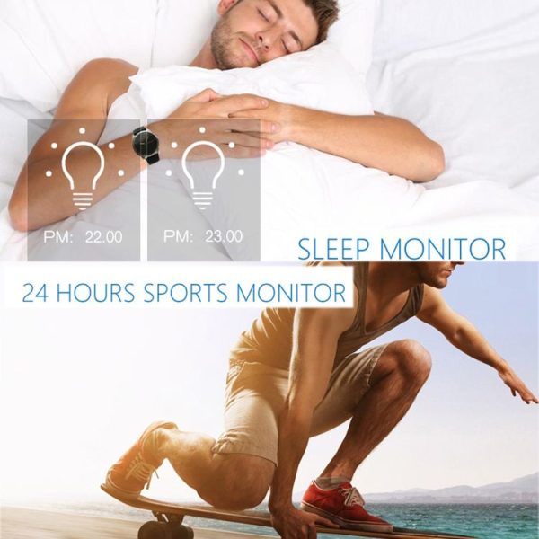 N20 3ATM Waterproof Bluetooth 4.0 Outdoor Sports Smart Watch with Call Reminder & Sleep Monitor & Sedentary Reminder & Anti-loss Function for Android 4.3 or above / IOS 7.0 or above Devices (Black) - Image 15