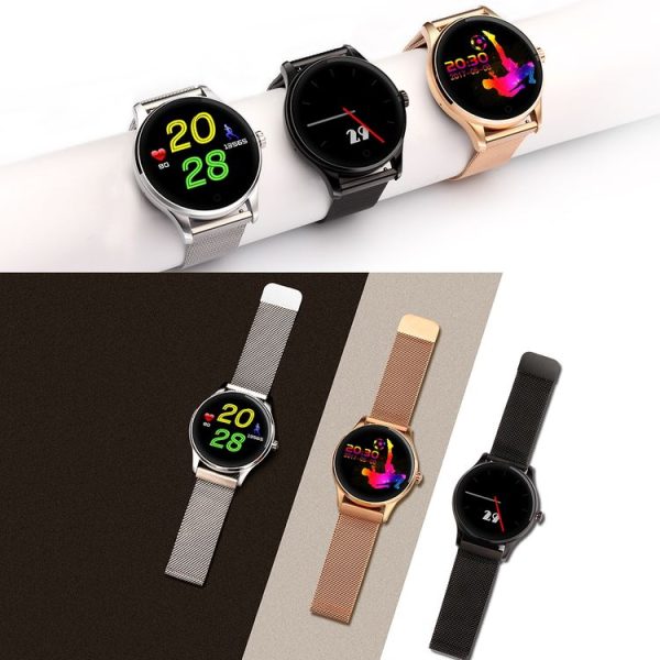 K88 1.22 inch Screen Display Bluetooth Smart Watch, IP54 Waterproof, Support Pedometer / Heart Rate Monitor / Real-time Weather / WeChat Reminder, Compatible with Android and iOS Phones (Gold) - Image 17