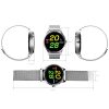 K88 1.22 inch Screen Display Bluetooth Smart Watch, IP54 Waterproof, Support Pedometer / Heart Rate Monitor / Real-time Weather / WeChat Reminder, Compatible with Android and iOS Phones (Gold) - Image 4