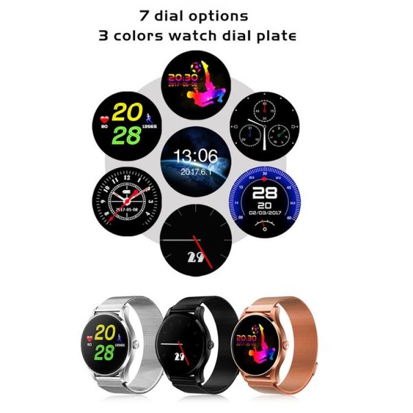 K88 1.22 inch Screen Display Bluetooth Smart Watch, IP54 Waterproof, Support Pedometer / Heart Rate Monitor / Real-time Weather / WeChat Reminder, Compatible with Android and iOS Phones (Gold) - Image 8