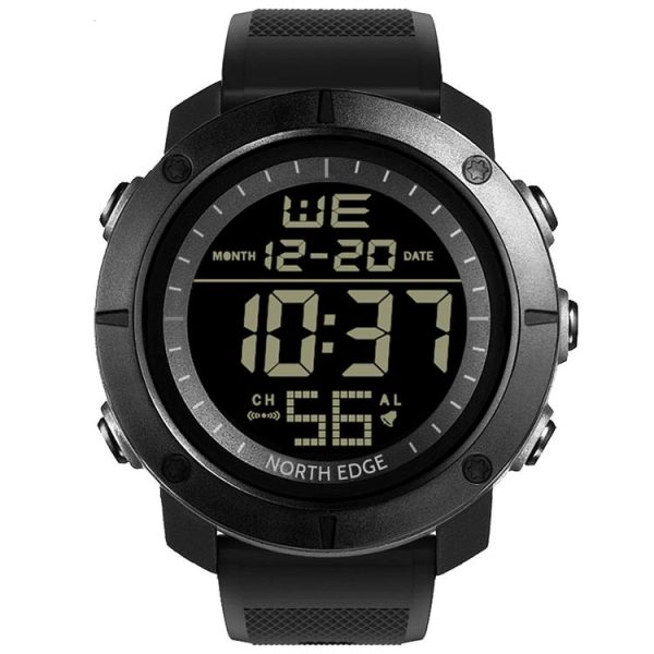 TANK North Edge Men Fashion Professional Military Army Outdoor Sport Waterproof Running Swimming Smart Digital Watch (Black) - Image 2