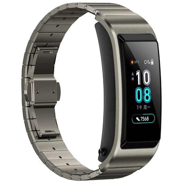 Huawei TalkBand B5 Bluetooth 4.2 Headset Fitness Tracking Fashion Smart Bracelet for Android / iOS, 1.13 inch Touch AMOLED 2.5D Screen, Support Fitness Tracker / Pedometer / Sleep Monitor (Grey) - Image 2