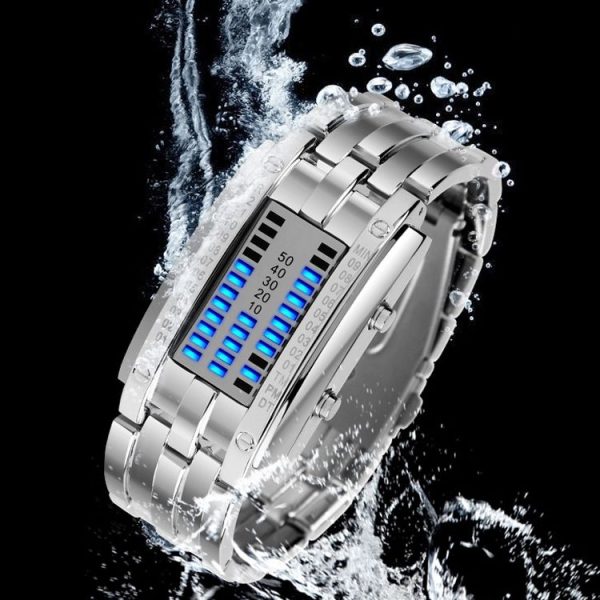 SKMEI Multifunctional Male Outdoor Fashion Noctilucent Waterproof LED Digital Watch (White) - Image 8