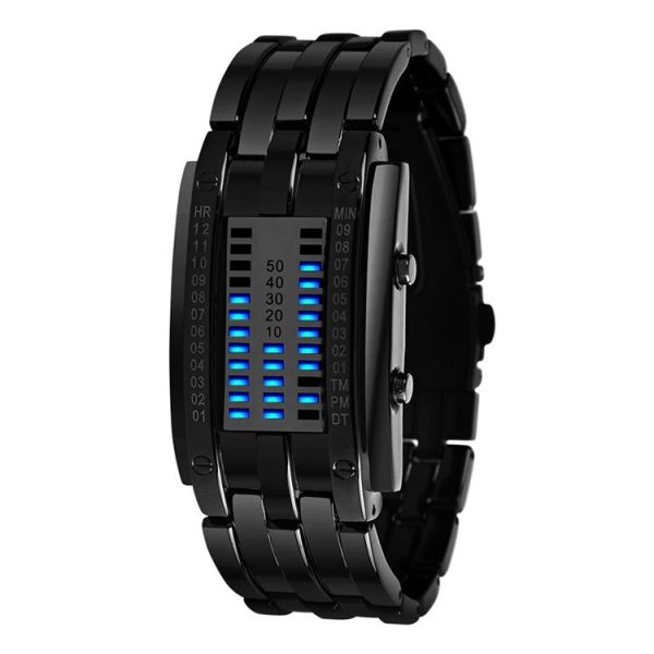 SKMEI Multifunctional Female Outdoor Fashion Noctilucent Waterproof LED Digital Watch (Black) - Image 2