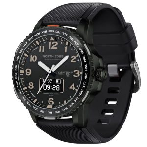NORTH EDGE Float0101 0.49 inch OLED Touch Bluetooth Sports Smart Digital Watch, Support Heart Rate / Sleep Monitoring & Remote Camera (Black)