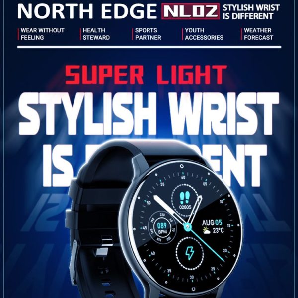NORTH EDGE NL02 Fashion Bluetooth Sport Smart Watch, Support Multiple Sport Modes, Sleep Monitoring, Heart Rate Monitoring, Blood Pressure Monitoring (Green) - Image 3