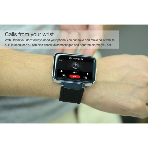 DOMINO DM98 Smart Watch Phone, 512MB + 4GB, 2.2 inch IPS Capacitive Touch Screen MT6572A Dual Core 1.2Ghz Bluetooth 4.0 Smart Watch Phone, Support GSM / WCDMA / WiFi / GPS / BT / Facebook / WhatsApp / Apps From Downloading / Anti-lost (Black) - Image 15