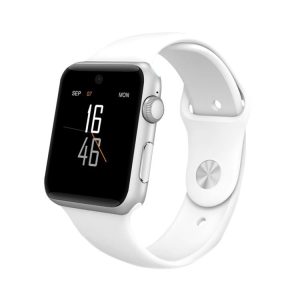 DOMINO DM09 1.54 inch IPS Full View Full Fitting Capacitive Touch Screen MTK2502C-ARM7 Bluetooth 4.0 Smart Watch Phone, Support GSM / Smart Knob / Raise to Bright Screen / Flip Hand to Switch Interface / 3D Acceleration / Pedometer Analysis / Sedentary Reminder / Sleep Monitor / Anti-lost / Remote Camera, 128MB+64MB (White)
