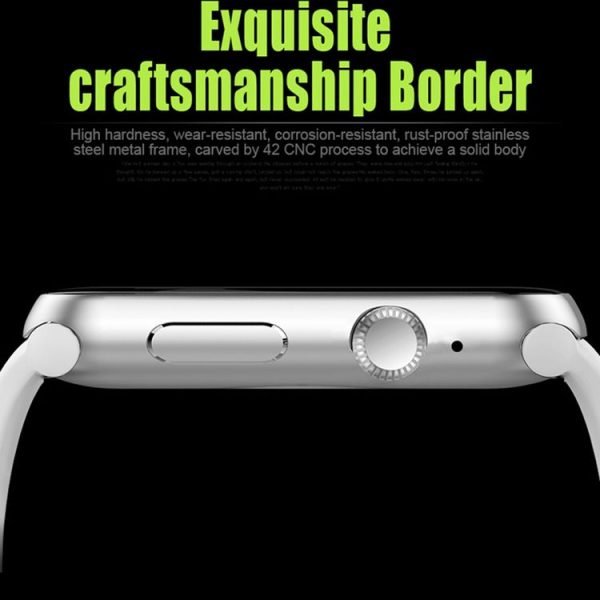 DOMINO DM09 1.54 inch IPS Full View Full Fitting Capacitive Touch Screen MTK2502C-ARM7 Bluetooth 4.0 Smart Watch Phone, Support GSM / Smart Knob / Raise to Bright Screen / Flip Hand to Switch Interface / 3D Acceleration / Pedometer Analysis / Sedentary Reminder / Sleep Monitor / Anti-lost / Remote Camera, 128MB+64MB (White) - Image 11