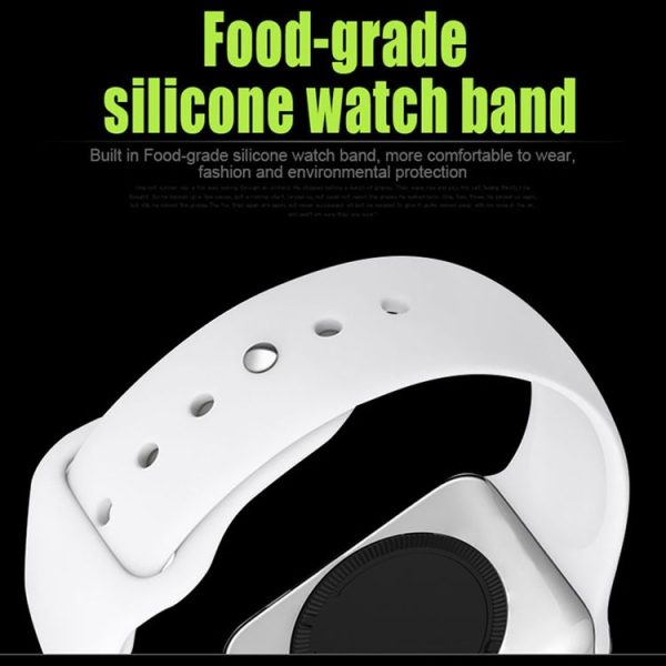 DOMINO DM09 1.54 inch IPS Full View Full Fitting Capacitive Touch Screen MTK2502C-ARM7 Bluetooth 4.0 Smart Watch Phone, Support GSM / Smart Knob / Raise to Bright Screen / Flip Hand to Switch Interface / 3D Acceleration / Pedometer Analysis / Sedentary Reminder / Sleep Monitor / Anti-lost / Remote Camera, 128MB+64MB (White) - Image 13