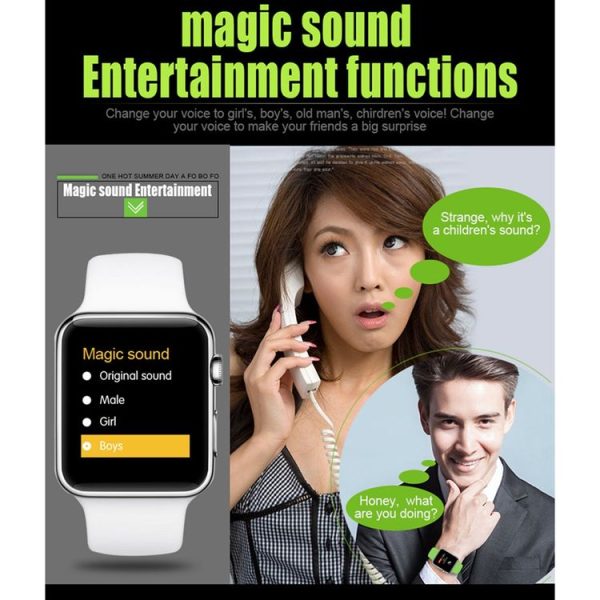 DOMINO DM09 1.54 inch IPS Full View Full Fitting Capacitive Touch Screen MTK2502C-ARM7 Bluetooth 4.0 Smart Watch Phone, Support GSM / Smart Knob / Raise to Bright Screen / Flip Hand to Switch Interface / 3D Acceleration / Pedometer Analysis / Sedentary Reminder / Sleep Monitor / Anti-lost / Remote Camera, 128MB+64MB (White) - Image 15