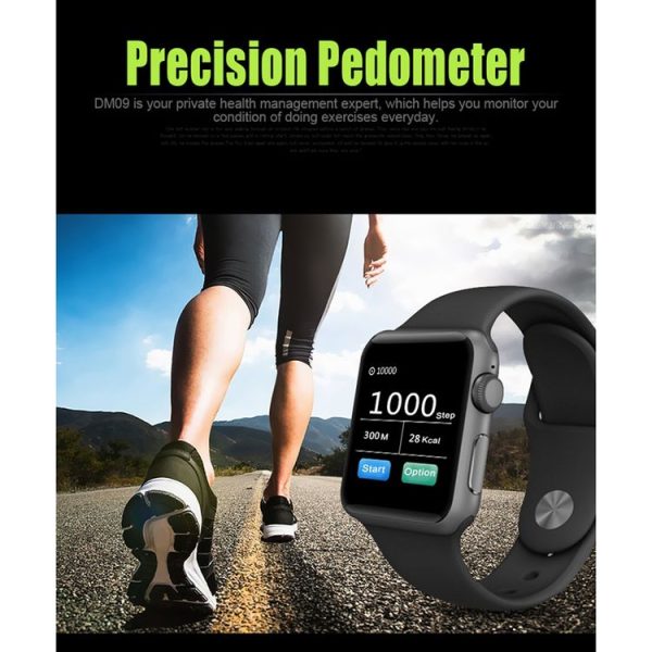 DOMINO DM09 1.54 inch IPS Full View Full Fitting Capacitive Touch Screen MTK2502C-ARM7 Bluetooth 4.0 Smart Watch Phone, Support GSM / Smart Knob / Raise to Bright Screen / Flip Hand to Switch Interface / 3D Acceleration / Pedometer Analysis / Sedentary Reminder / Sleep Monitor / Anti-lost / Remote Camera, 128MB+64MB (White) - Image 20