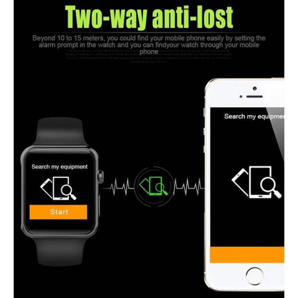 DOMINO DM09 1.54 inch IPS Full View Full Fitting Capacitive Touch Screen MTK2502C-ARM7 Bluetooth 4.0 Smart Watch Phone, Support GSM / Smart Knob / Raise to Bright Screen / Flip Hand to Switch Interface / 3D Acceleration / Pedometer Analysis / Sedentary Reminder / Sleep Monitor / Anti-lost / Remote Camera, 128MB+64MB (White) - Image 23