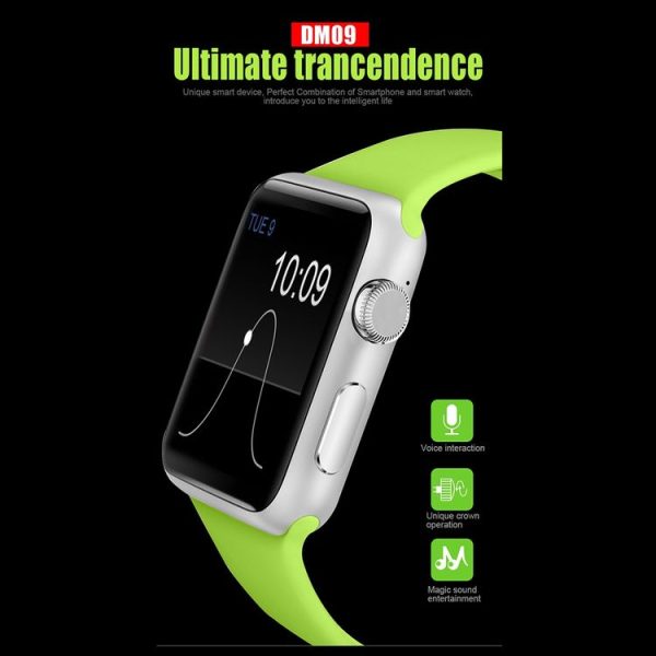 DOMINO DM09 1.54 inch IPS Full View Full Fitting Capacitive Touch Screen MTK2502C-ARM7 Bluetooth 4.0 Smart Watch Phone, Support GSM / Smart Knob / Raise to Bright Screen / Flip Hand to Switch Interface / 3D Acceleration / Pedometer Analysis / Sedentary Reminder / Sleep Monitor / Anti-lost / Remote Camera, 128MB+64MB (White) - Image 4