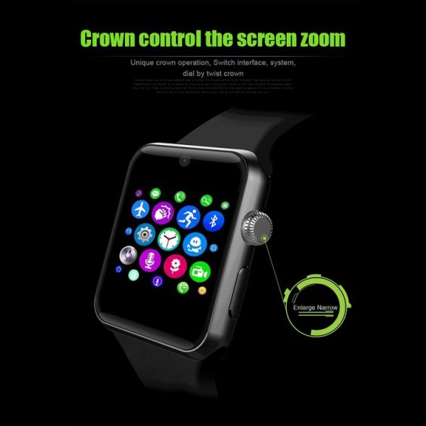 DOMINO DM09 1.54 inch IPS Full View Full Fitting Capacitive Touch Screen MTK2502C-ARM7 Bluetooth 4.0 Smart Watch Phone, Support GSM / Smart Knob / Raise to Bright Screen / Flip Hand to Switch Interface / 3D Acceleration / Pedometer Analysis / Sedentary Reminder / Sleep Monitor / Anti-lost / Remote Camera, 128MB+64MB (White) - Image 7