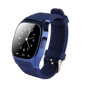 M26 Smart Watch with Pedometer & Sleeping Monitor & Calculator & Call Reminder & SMS / Wechat Alerts & Clock Display & Synchronous Music Play Call Answer & Stopwatch & Alarm & Remote Camera Function (Dark Blue)
