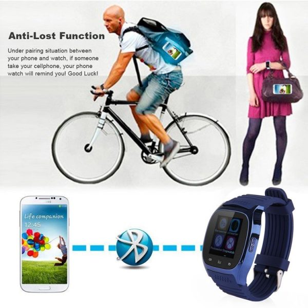 M26 Smart Watch with Pedometer & Sleeping Monitor & Calculator & Call Reminder & SMS / Wechat Alerts & Clock Display & Synchronous Music Play Call Answer & Stopwatch & Alarm & Remote Camera Function (Dark Blue) - Image 12