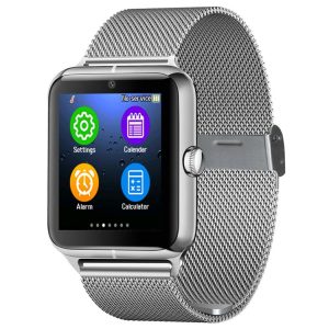 Z50 Smart Watch Phone, 1.54 inch IPS Touch Screen, Support SIM Card & TF Card, Bluetooth, GSM, 0.3MP Camera, Pedometer, Sedentary Alarm, Sleep Monitor, GPS, Remote Camera, Anti-lost Function (Silver)