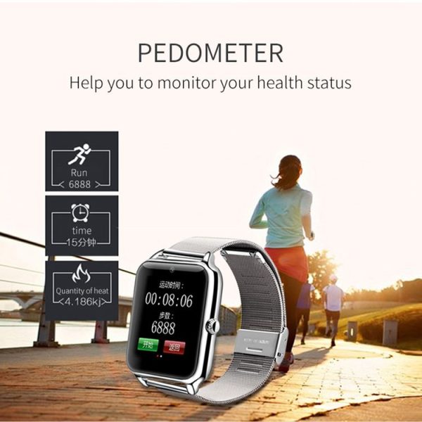 Z50 Smart Watch Phone, 1.54 inch IPS Touch Screen, Support SIM Card & TF Card, Bluetooth, GSM, 0.3MP Camera, Pedometer, Sedentary Alarm, Sleep Monitor, GPS, Remote Camera, Anti-lost Function (Silver) - Image 13