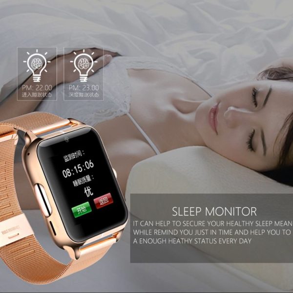 Z50 Smart Watch Phone, 1.54 inch IPS Touch Screen, Support SIM Card & TF Card, Bluetooth, GSM, 0.3MP Camera, Pedometer, Sedentary Alarm, Sleep Monitor, GPS, Remote Camera, Anti-lost Function (Silver) - Image 9