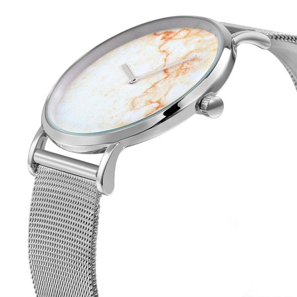 CAGARNY 6812 Round Dial Alloy Silver Case Fashion Couple Watch Men & Women Lover Quartz Watches with Stainless Steel Band - Image 3