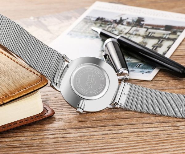 CAGARNY 6812 Round Dial Alloy Silver Case Fashion Couple Watch Men & Women Lover Quartz Watches with Stainless Steel Band - Image 7