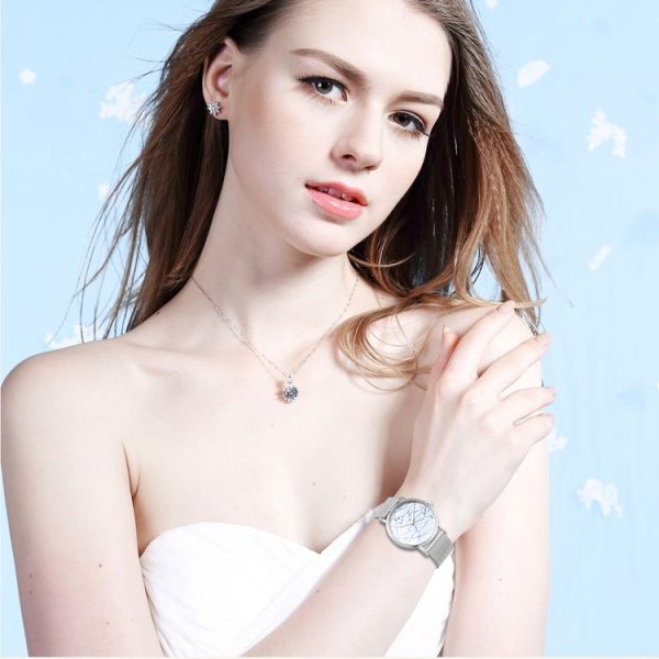 CAGARNY 6812 Round Dial Alloy Silver Case Fashion Couple Watch Men & Women Lover Quartz Watches with Stainless Steel Band - Image 8