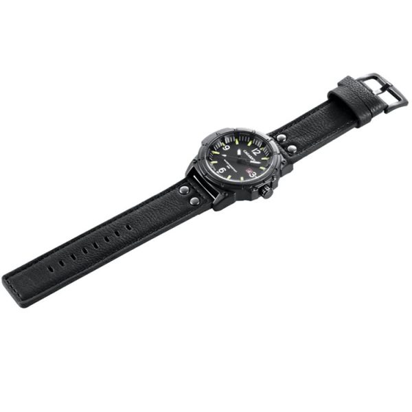 CAGARNY 6853 Fashion Waterproof Quartz Movement Wrist Watch with Leather Band (White Scale) - Image 4