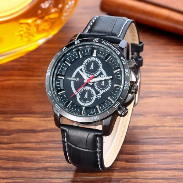 WeiYaQi 89031 Fashion Quartz Movement Wrist Watch with Leather Band - Image 6