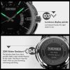 SKMEI 9069 Multifunctional Outdoor Fashion Business Waterproof Interval Gold Shell Quartz Wrist Watch (Blue) - Image 5