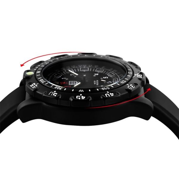 Addies MY-049 Outdoor Sports Multifunctional Waterproof Luminous Watch Silicone Watchstrap Watch for Men (Black) - Image 3