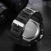 Addies MY-1818 Luminous Three-window LED Outdoor Sports Multi-function Electronic Watch for Men, Support Calendar / Alarm Clock / Timer (Black) - Image 4