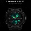 Addies MY-1818 Luminous Three-window LED Outdoor Sports Multi-function Electronic Watch for Men, Support Calendar / Alarm Clock / Timer (Black) - Image 7