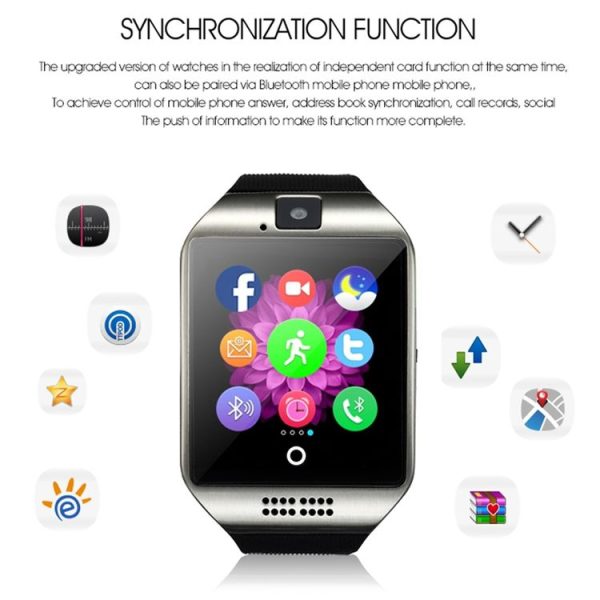 Q18 1.54 inch TFT Screen MTK6260A 360MHz Bluetooth 3.0 Smart Watch Phone, 128M + 64M Memory (Gold) - Image 11