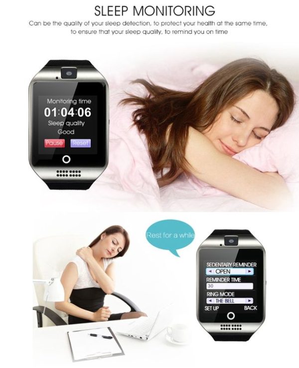 Q18 1.54 inch TFT Screen MTK6260A 360MHz Bluetooth 3.0 Smart Watch Phone, 128M + 64M Memory (Gold) - Image 16