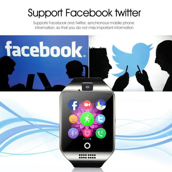 Q18 1.54 inch TFT Screen MTK6260A 360MHz Bluetooth 3.0 Smart Watch Phone, 128M + 64M Memory (Gold) - Image 20