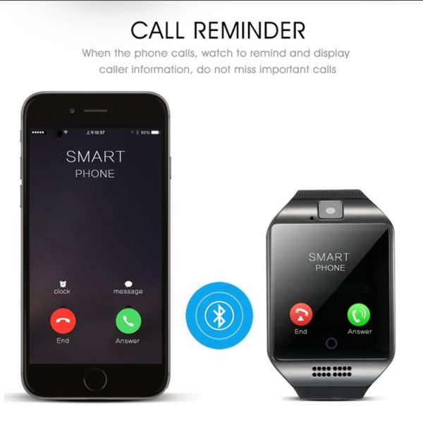 Q18 1.54 inch TFT Screen MTK6260A 360MHz Bluetooth 3.0 Smart Watch Phone, 128M + 64M Memory (Gold) - Image 8