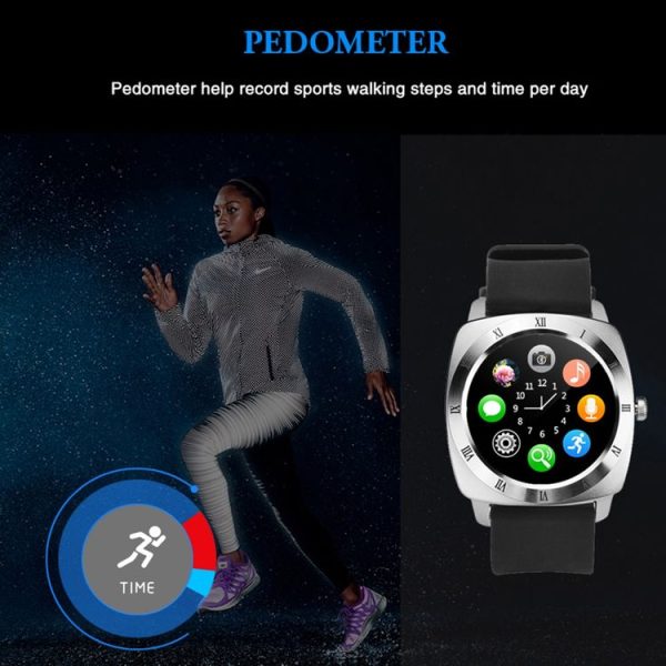 X5 1.33 inch Full IPS Capacitive Round Touch Screen Bluetooth 3.0 Silicone Strap Smart Watch Phone With Micro SIM Card Slot for All Android Smartphones, Support FM Radio / Pedometer / Remote Camera / Sleep Monitoring / Sedentary Reminder / Security Anti-loss Function, etc (Rose Gold) - Image 14