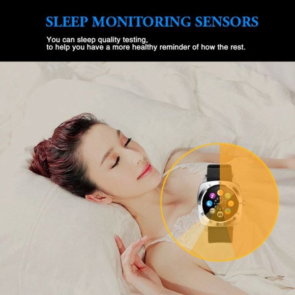 X5 1.33 inch Full IPS Capacitive Round Touch Screen Bluetooth 3.0 Silicone Strap Smart Watch Phone With Micro SIM Card Slot for All Android Smartphones, Support FM Radio / Pedometer / Remote Camera / Sleep Monitoring / Sedentary Reminder / Security Anti-loss Function, etc (Rose Gold) - Image 16