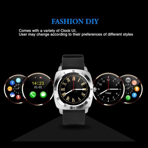 X5 1.33 inch Full IPS Capacitive Round Touch Screen Bluetooth 3.0 Silicone Strap Smart Watch Phone With Micro SIM Card Slot for All Android Smartphones, Support FM Radio / Pedometer / Remote Camera / Sleep Monitoring / Sedentary Reminder / Security Anti-loss Function, etc (Rose Gold) - Image 17