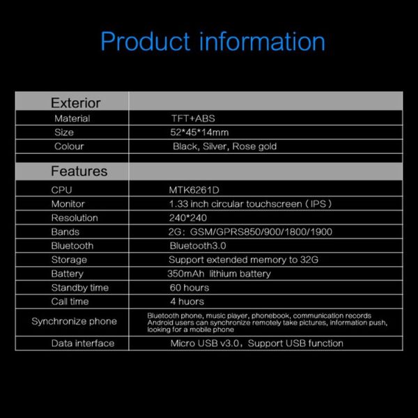 X5 1.33 inch Full IPS Capacitive Round Touch Screen Bluetooth 3.0 Silicone Strap Smart Watch Phone With Micro SIM Card Slot for All Android Smartphones, Support FM Radio / Pedometer / Remote Camera / Sleep Monitoring / Sedentary Reminder / Security Anti-loss Function, etc (Rose Gold) - Image 18