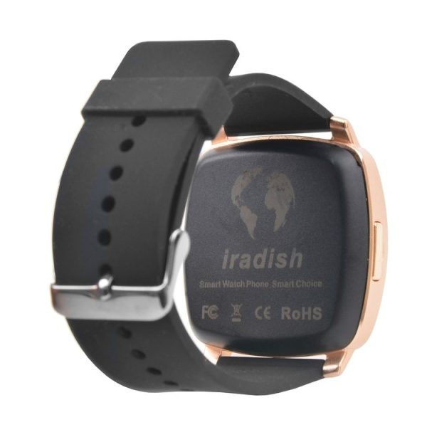 X5 1.33 inch Full IPS Capacitive Round Touch Screen Bluetooth 3.0 Silicone Strap Smart Watch Phone With Micro SIM Card Slot for All Android Smartphones, Support FM Radio / Pedometer / Remote Camera / Sleep Monitoring / Sedentary Reminder / Security Anti-loss Function, etc (Rose Gold) - Image 3