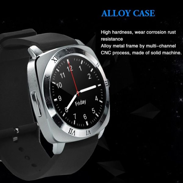 X5 1.33 inch Full IPS Capacitive Round Touch Screen Bluetooth 3.0 Silicone Strap Smart Watch Phone With Micro SIM Card Slot for All Android Smartphones, Support FM Radio / Pedometer / Remote Camera / Sleep Monitoring / Sedentary Reminder / Security Anti-loss Function, etc (Rose Gold) - Image 6