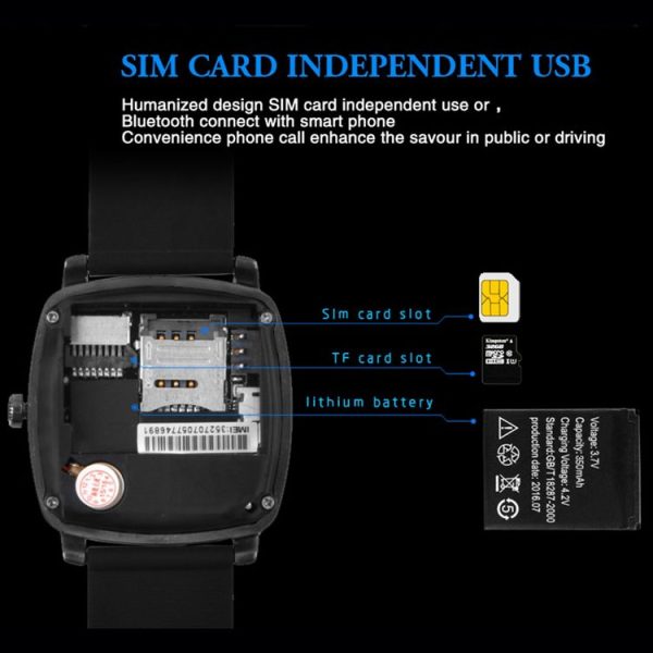 X5 1.33 inch Full IPS Capacitive Round Touch Screen Bluetooth 3.0 Silicone Strap Smart Watch Phone With Micro SIM Card Slot for All Android Smartphones, Support FM Radio / Pedometer / Remote Camera / Sleep Monitoring / Sedentary Reminder / Security Anti-loss Function, etc (Rose Gold) - Image 8