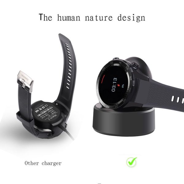 Huawei Watch Second Generation Charger Charging Dock Base Stand Holder with 1.2m Charging Cable (Black) - Image 7