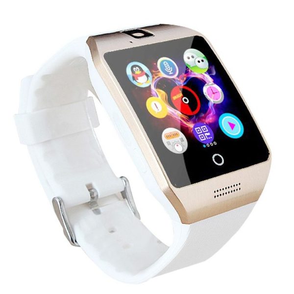Q18S 1.54 inch IPS Screen MTK6260A Bluetooth 3.0 Smart Watch Phone, Pedometer / Sedentary Reminder / Sleeping Monitor / Anti-Loss / Remote Camera / GSM / 0.3M Camera (White + Gold) - Image 3