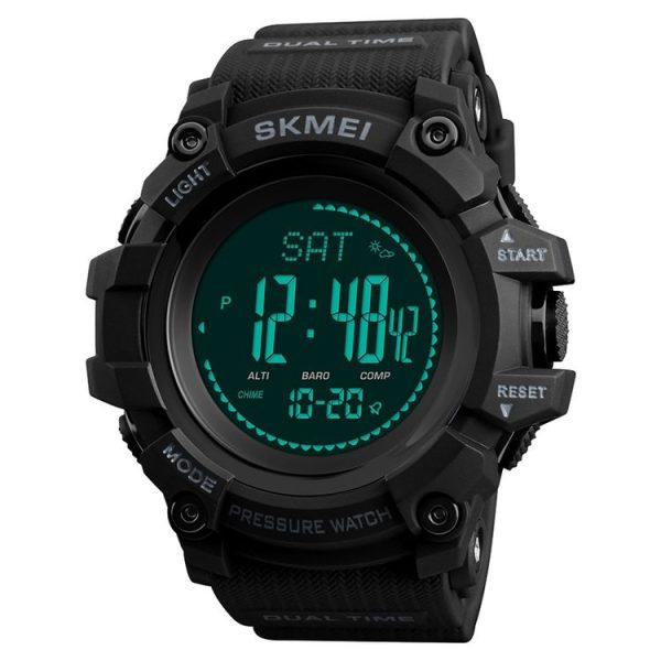 SKMEI 1358 Multifunctional Men Outdoor Sports 30m Waterproof Digital Watch with Compass / Barometer / Altimeter / Pedometer Function (Black)