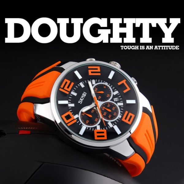 SKMEI 9128 Fashion Multifunctional 3D Large Dial Sports Wristwatch 30m Waterproof Quartz Watch (Green) - Image 12