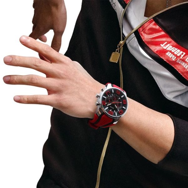 SKMEI 9128 Fashion Multifunctional 3D Large Dial Sports Wristwatch 30m Waterproof Quartz Watch (Green) - Image 14