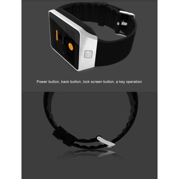 QW09 Smart Watch Phone, 512MB+4GB, 1.54inch LCD Capacitive Touch Screen Android 4.4.2, MTK6572A Dual Core, 1.2GHz, 3G / 2G Network, Support Pedometer / Bluetooth V4.0 / WiFi / Phone Anti-lost, with Silicone Strap (White) - Image 27